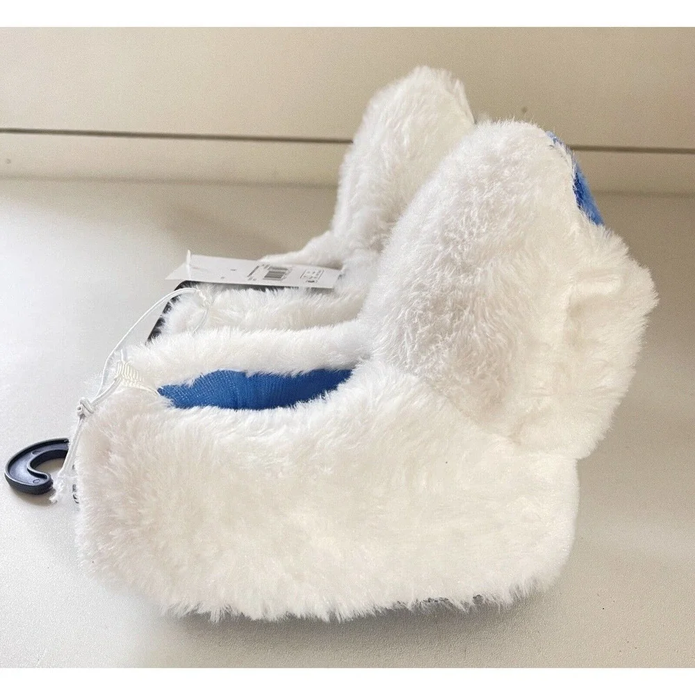 Christmas Abominable Snowman Slippers Plush White Rudolph Toddler Size 4 NWT